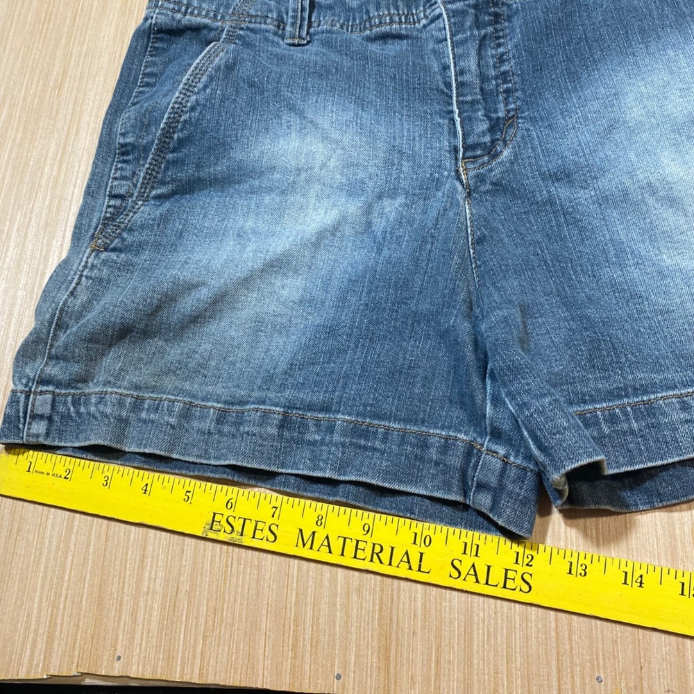 Faded Glory Womens Stretch Denim Shorts Dark Sky Wash Size 14 FL29B001D - Picture 2 of 6